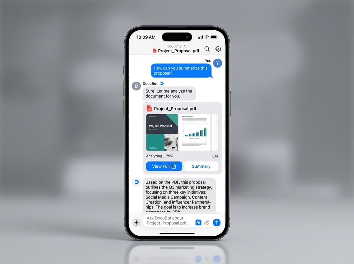 AI PDF Chat Assistant (RAG) interface preview